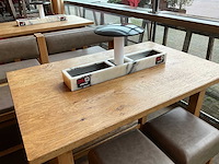 Hutten - bartafel met bank en 2 krukken (2x) - afbeelding 5 van  8