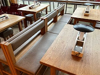 Hutten - bartafel met bank en 2 krukken (2x) - afbeelding 6 van  8