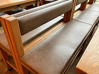 Hutten - bartafel met bank en 2 krukken (2x) - afbeelding 8 van  8