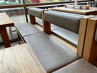Hutten - bartafel met bank en 2 krukken (2x) - afbeelding 9 van  9