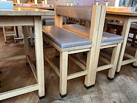 Hutten - bartafel met bank en 2 krukken - afbeelding 7 van  7