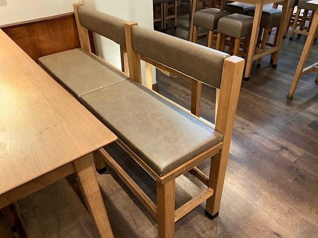 Hutten - bartafel met bank en 3 barkrukken (2x) - afbeelding 7 van  7