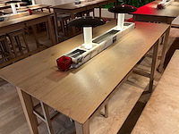 Hutten - bartafel met bank en 3 barkrukken - afbeelding 4 van  6