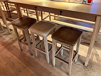 Hutten - bartafel met bank en 3 barkrukken - afbeelding 6 van  6