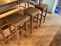 Hutten - bartafel met bank en 3 barkrukken - afbeelding 6 van  6