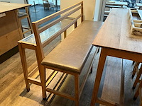 Hutten - bartafel met bank en 3 barkrukken - afbeelding 4 van  6