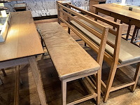 Hutten - bartafel met bank en 3 barkrukken - afbeelding 5 van  8