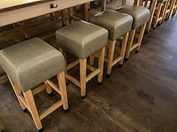 Hutten - bartafel met bank en 4 barkrukken (2x) - afbeelding 3 van  9