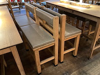 Hutten - bartafel met bank en 4 barkrukken (2x) - afbeelding 6 van  9