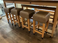 Hutten - bartafel met bank en 4 barkrukken - afbeelding 2 van  6