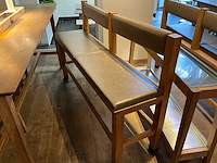 Hutten - bartafel met bank en 4 barkrukken - afbeelding 5 van  6