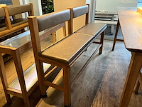 Hutten - bartafel met bank en 4 barkrukken - afbeelding 5 van  7