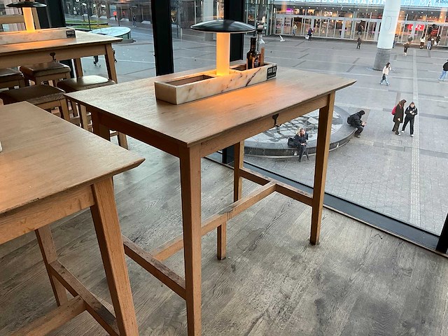 Hutten - bartafel met marmeren opbouw en verlichting (2x) - afbeelding 3 van  8