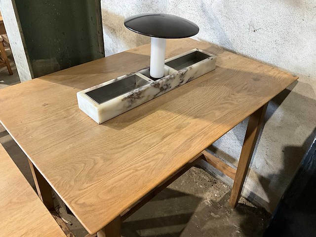 Hutten - bartafel met marmeren opbouw en verlichting (2x) - afbeelding 3 van  6