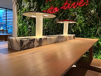 Hutten - bartafel met marmeren opbouw en verlichting (2x) - afbeelding 5 van  6