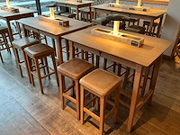 Hutten - bartafel met marmeren opbouw en verlichting (2x) - afbeelding 1 van  4