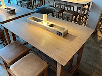 Hutten - bartafel met marmeren opbouw en verlichting (2x) - afbeelding 2 van  4
