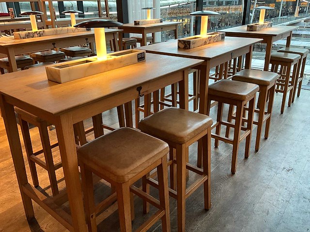 Hutten - bartafel met marmeren opbouw en verlichting (2x) - afbeelding 4 van  4