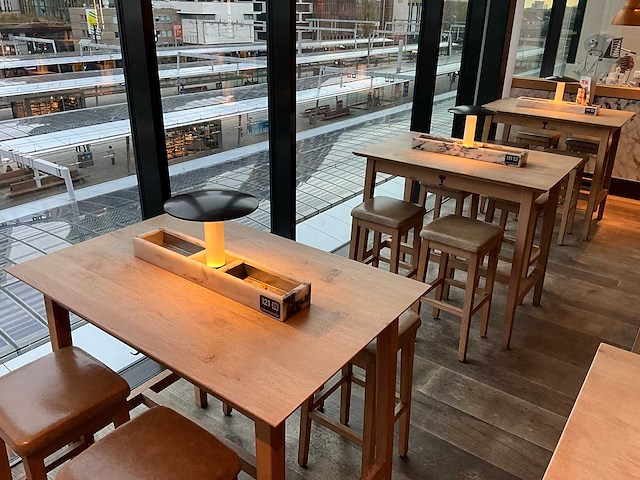 Hutten - bartafel met marmeren opbouw en verlichting (3x) - afbeelding 1 van  5