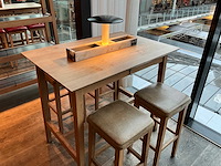 Hutten - bartafel met marmeren opbouw en verlichting (3x) - afbeelding 5 van  5