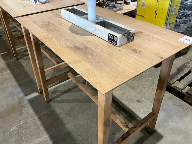 Hutten - bartafel met marmeren opbouw en verlichting (4x) - afbeelding 5 van  8
