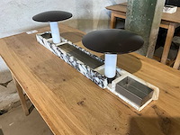 Hutten - bartafel met marmeren opbouw en verlichting - afbeelding 4 van  4