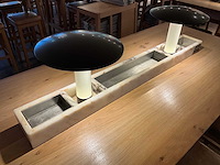 Hutten - bartafel met marmeren opbouw en verlichting - afbeelding 2 van  6