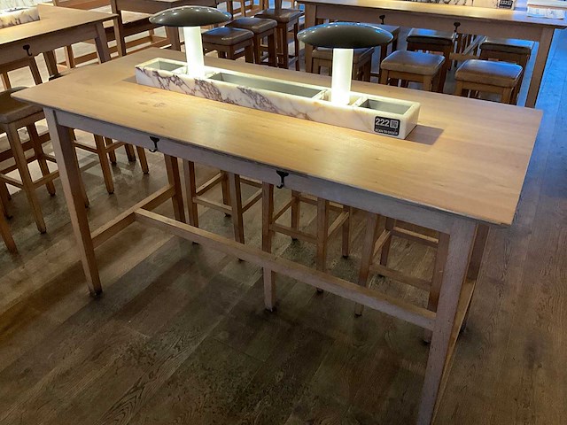 Hutten - bartafel met marmeren opbouw en verlichting - afbeelding 6 van  6