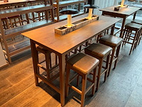 Hutten - bartafel met marmeren opbouw en verlichting - afbeelding 1 van  4