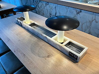 Hutten - bartafel met marmeren opbouw en verlichting - afbeelding 2 van  5