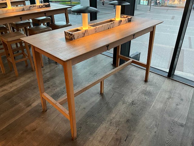 Hutten - bartafel met marmeren opbouw en verlichting - afbeelding 1 van  6