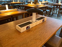 Hutten - bartafel met marmeren opbouw & verlichting (2x) - afbeelding 5 van  5