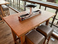 Hutten - bartafel met marmeren opbouw & verlichting (2x) - afbeelding 5 van  6