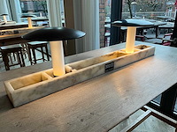 Hutten - bartafel met marmeren opbouw & verlichting (2x) - afbeelding 5 van  7