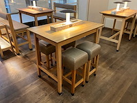 Hutten - bartafel met marmeren opbouw & verlichting (2x) - afbeelding 4 van  5