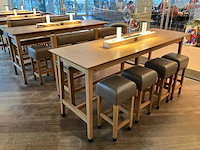 Hutten - bartafel met marmeren opbouw & verlichting (2x) - afbeelding 1 van  6