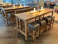 Hutten - bartafel met marmeren opbouw & verlichting (2x) - afbeelding 2 van  6