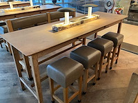 Hutten - bartafel met marmeren opbouw & verlichting (2x) - afbeelding 4 van  6