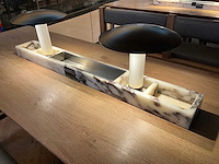 Hutten - bartafel met marmeren opbouw & verlichting (2x) - afbeelding 6 van  6