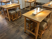 Hutten - bartafel met marmeren opbouw & verlichting (2x) - afbeelding 1 van  5