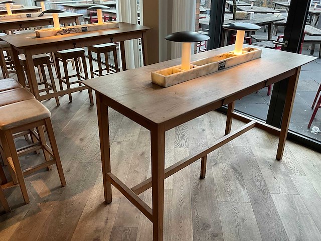 Hutten - bartafel met marmeren opbouw & verlichting (2x) - afbeelding 1 van  7