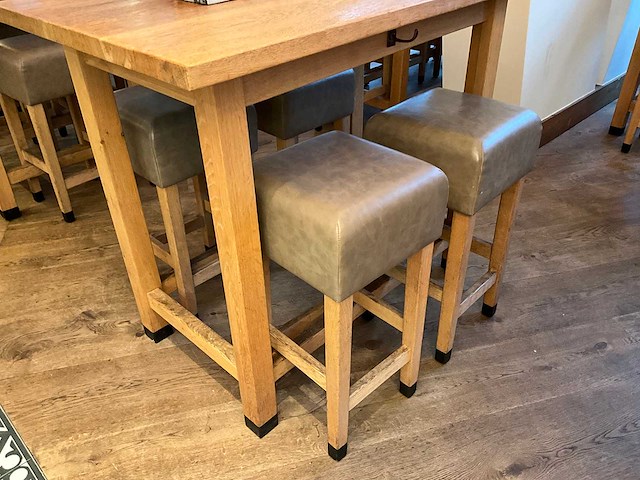 Hutten - bartafel met marmeren opbouw & verlichting (2x) - afbeelding 2 van  5