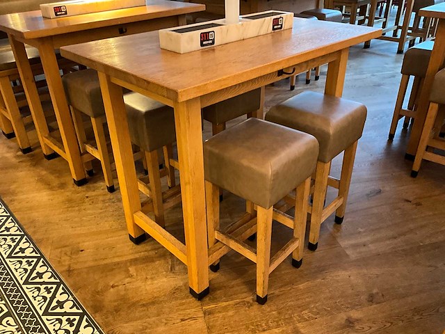 Hutten - bartafel met marmeren opbouw & verlichting (2x) - afbeelding 4 van  5