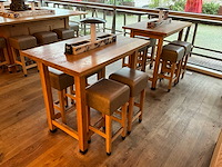 Hutten - bartafel met marmeren opbouw & verlichting (2x) - afbeelding 1 van  6