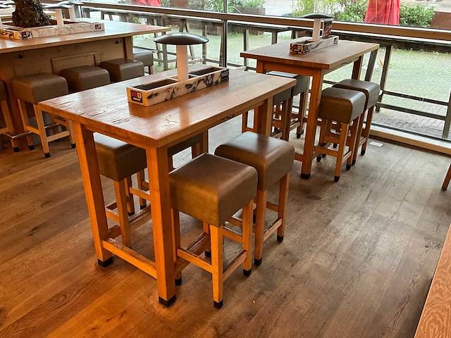 Hutten - bartafel met marmeren opbouw & verlichting (2x) - afbeelding 2 van  6