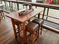 Hutten - bartafel met marmeren opbouw & verlichting (2x) - afbeelding 4 van  6