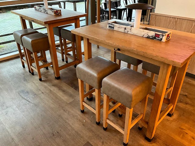 Hutten - bartafel met marmeren opbouw & verlichting (2x) - afbeelding 6 van  6