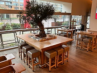 Hutten - bartafel met marmeren opbouw, verlichting & boom - afbeelding 3 van  9