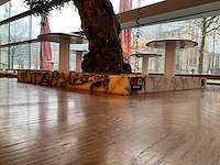 Hutten - bartafel met marmeren opbouw, verlichting & boom - afbeelding 8 van  9