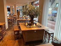 Hutten - bartafel met marmeren opbouw, verlichting & boom - afbeelding 1 van  8